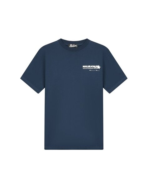 Men Hotel T-Shirt - Navy/White