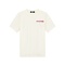 Malelions Men Hotel T-Shirt - Off -White/Hot Pink