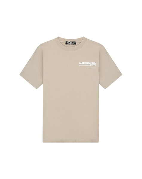 Men Hotel T-Shirt - Taupe/White