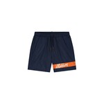Men Captain Swim Shorts - Navy/Orange