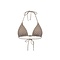 Malelions Women Tara Monogram Bikini Top - Brown/Dark Brown