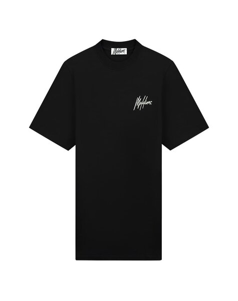 Women Palms T-Shirt Dress - Black/Mint