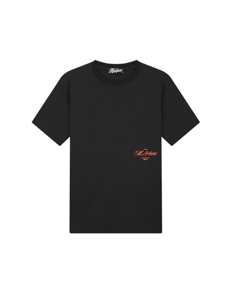 Men Resort T-Shirt - Black/Orange