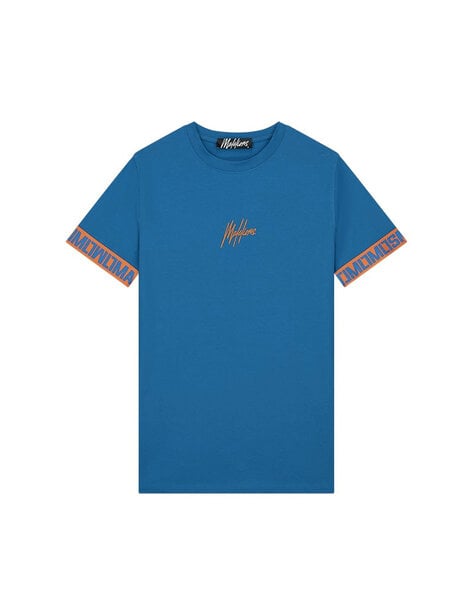 Men Venetian T-Shirt - Cobalt/Orange