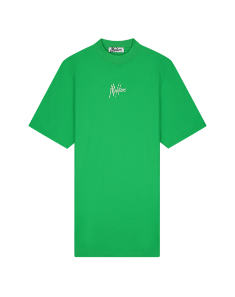 Women Kiki T-Shirt Dress - Green/White