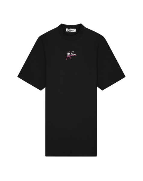 Women Kiki T-Shirt Dress - Black/Light Pink