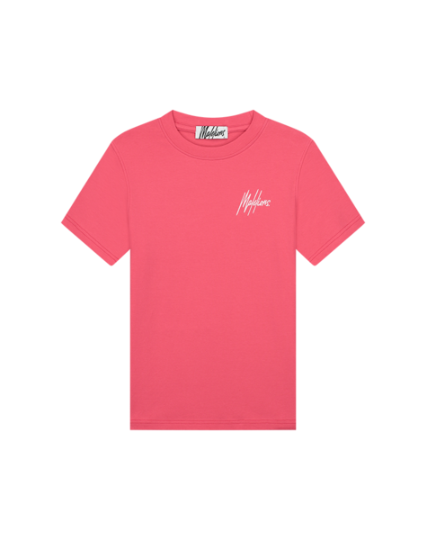 Women Palms T-Shirt - Coral/Light Pink