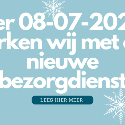 We stappen over naar een nieuwe leverdienst: Chill Bill!