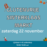 Glutenvrije Sinterklaasmarkt op zaterdag 22 november!