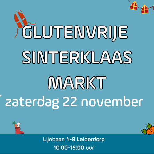 Glutenvrije Sinterklaasmarkt op zaterdag 22 november!