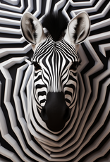 Zebra op plexiglas