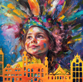 Vastelaovend in Venlo op plexiglas