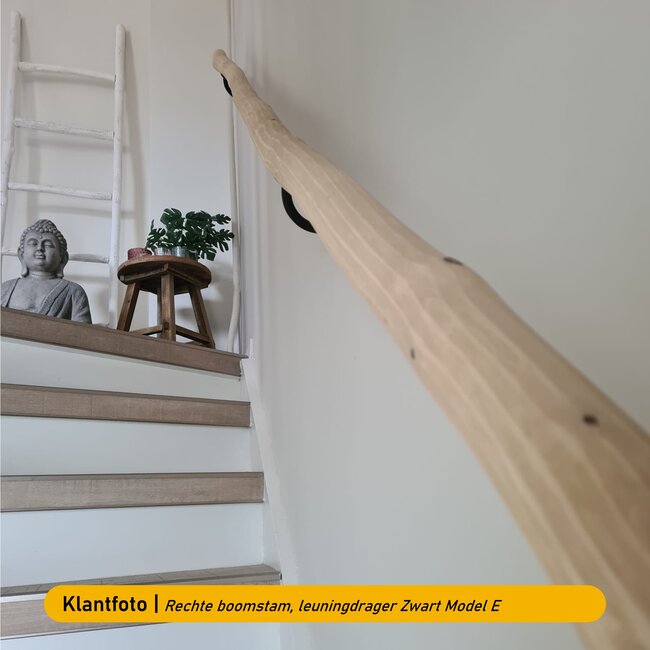 Houten boomstam trapleuning - Naturel