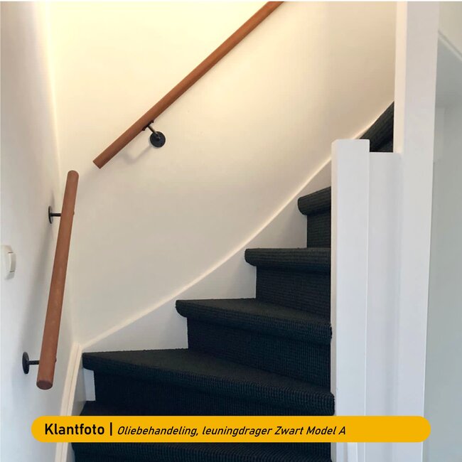 Mahonie houten trapleuning | Rond (38 mm)