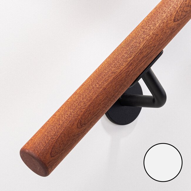 Mahonie houten trapleuning | Rond (38 mm)