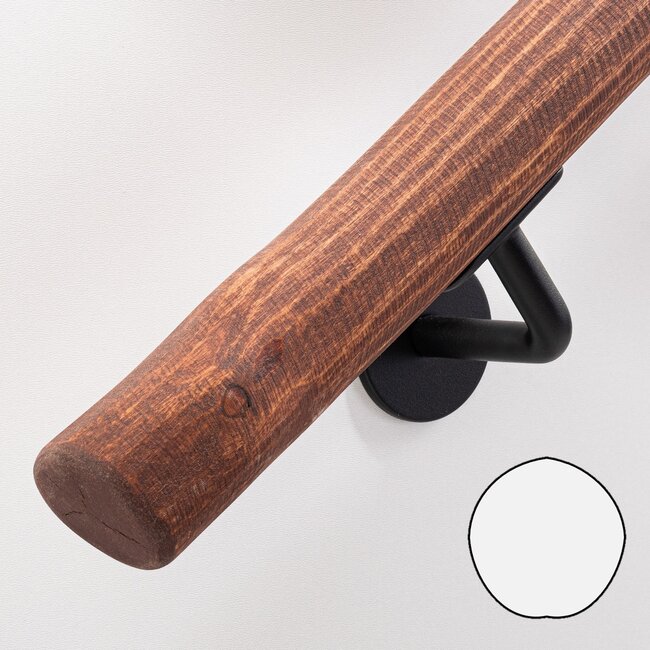 Houten boomstam trapleuning - Mahogany