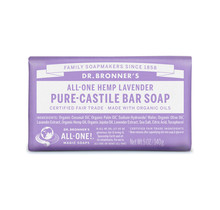 Dr. Bronner's Lavender Pure-Castile Bar Soap Zeep 140gr