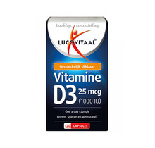 Lucovitaal Voedingssupplementen Vitamine D3 25mcg Capsules
