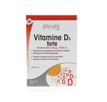 Physalis Supplementen Vitamine D3 Forte Capsules 100Capsules