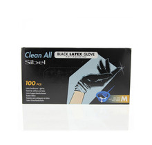 Sibel Hair Hygiëne Clean All Black Latex Glove