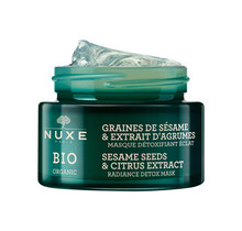 Nuxe Bio Organic Graines de Sésame & Extrait D'Agrumes Masque Détoxifiant Éclat Masker Alle Huidtypen 50ml