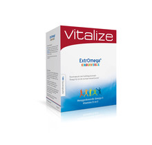 Vitalize ExtrOmega Kindervisolie Kauwcapsules Bubblegum Smaak 3+ 180Capsules