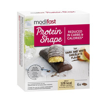 Modifast Protein Shape Reep  Puur & Witte Chocolade Smaak 6Stuks