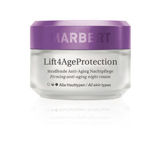 Marbert Face Care Lift 4 Age Protection Firming Anti-Aging Night Cream Crème Alle Huidtypen 50ml