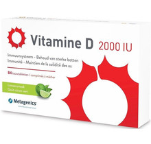 Metagenics Vitamine D Vitamine D 2000iu Kauwtablet Limoensmaak 84Tabletten