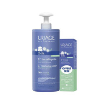 Uriage Bébé Eau Nettoyante Cleansing Water + Gratis Change Cream 1pakket