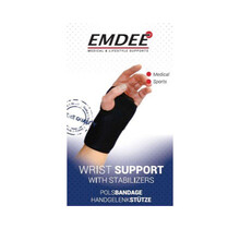 Emdee Support Braces Wrist Support Links Bandage One Size Art.57070 1Stuks