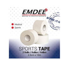 Emdee Sport Tape Sports Tape Bandage Art.57420 2,5cmx10m 2Stuks