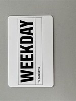 Weekday 4118_Merchandise Card Denmark