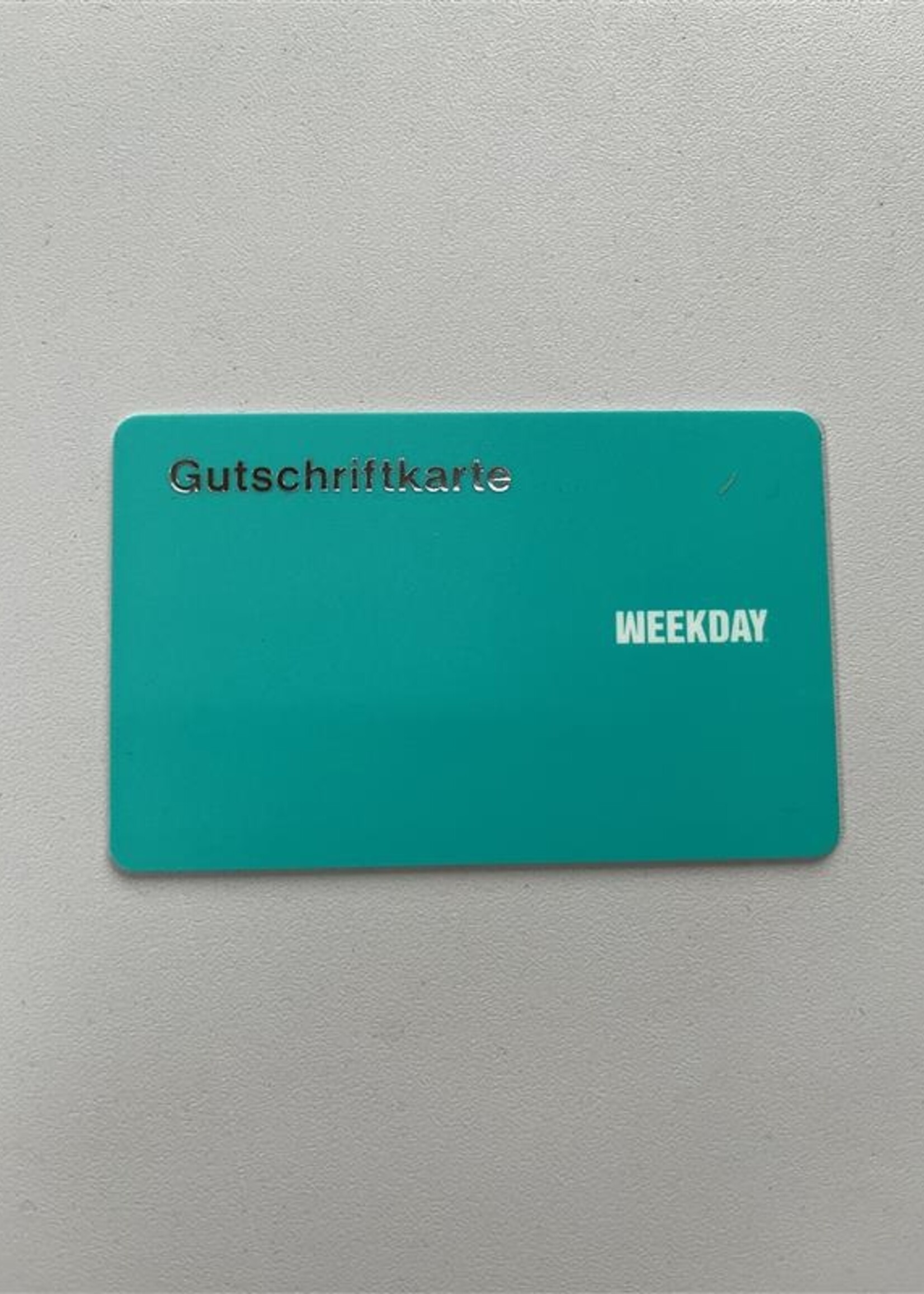Weekday 4114_Merchandise Card Germany