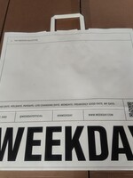 Weekday 4204_Weekday paperbag L white