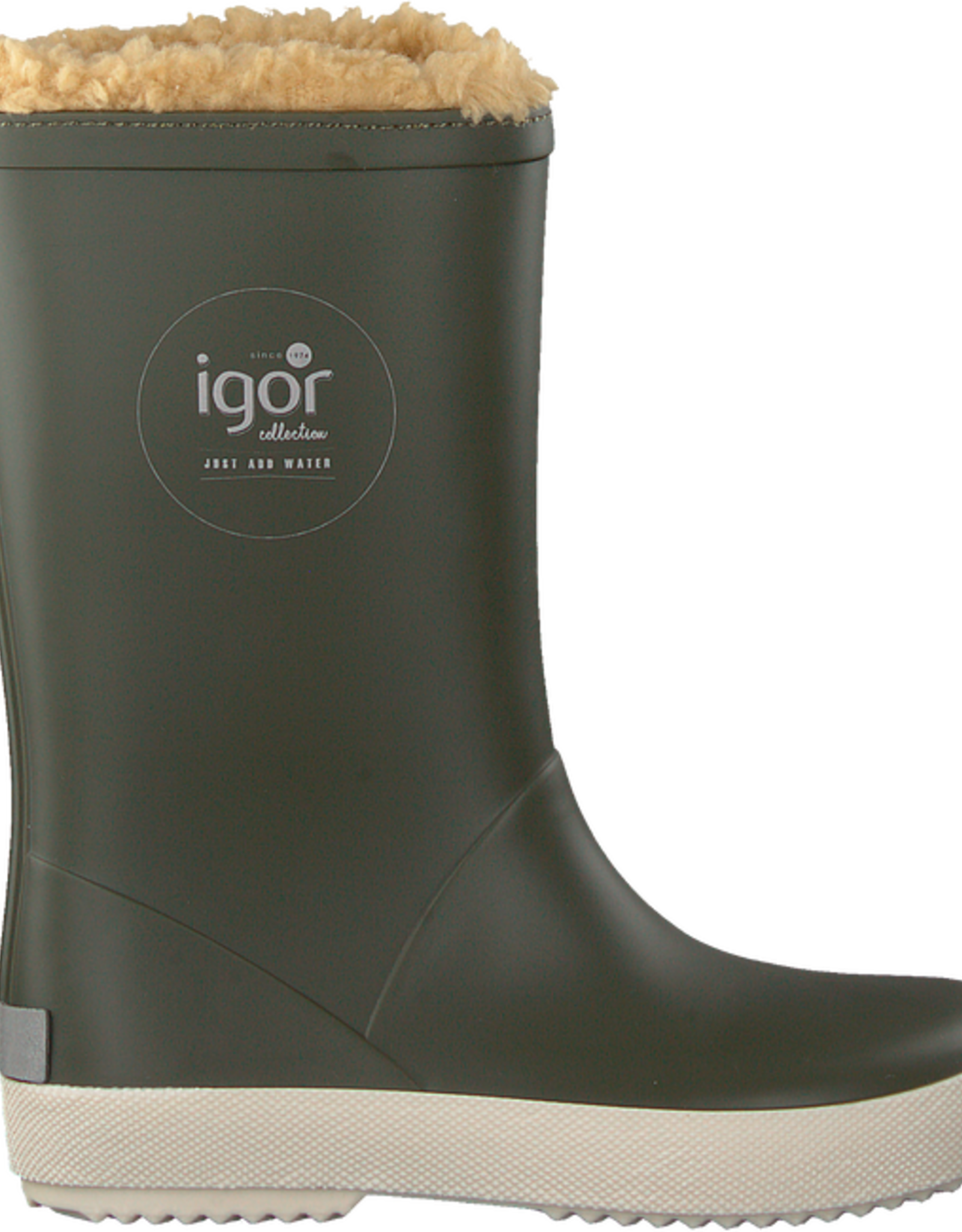 Igor / Gevoerd Regenlaarsje Kaki Groen