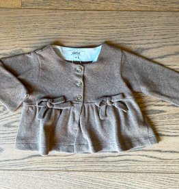 Aletta / Cardigan met strikjes - Taupe
