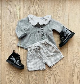 Aletta / Geruite grijze short