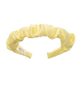 Siena  / Satijnen haarband - pastel geel