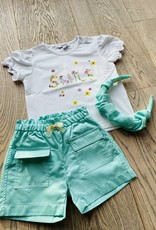 Aletta / Mint shortje met strikje