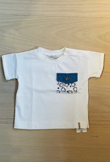 Aletta / T-shirt met blauw zakje