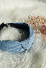 Siena  / Knotted headband - French Blue