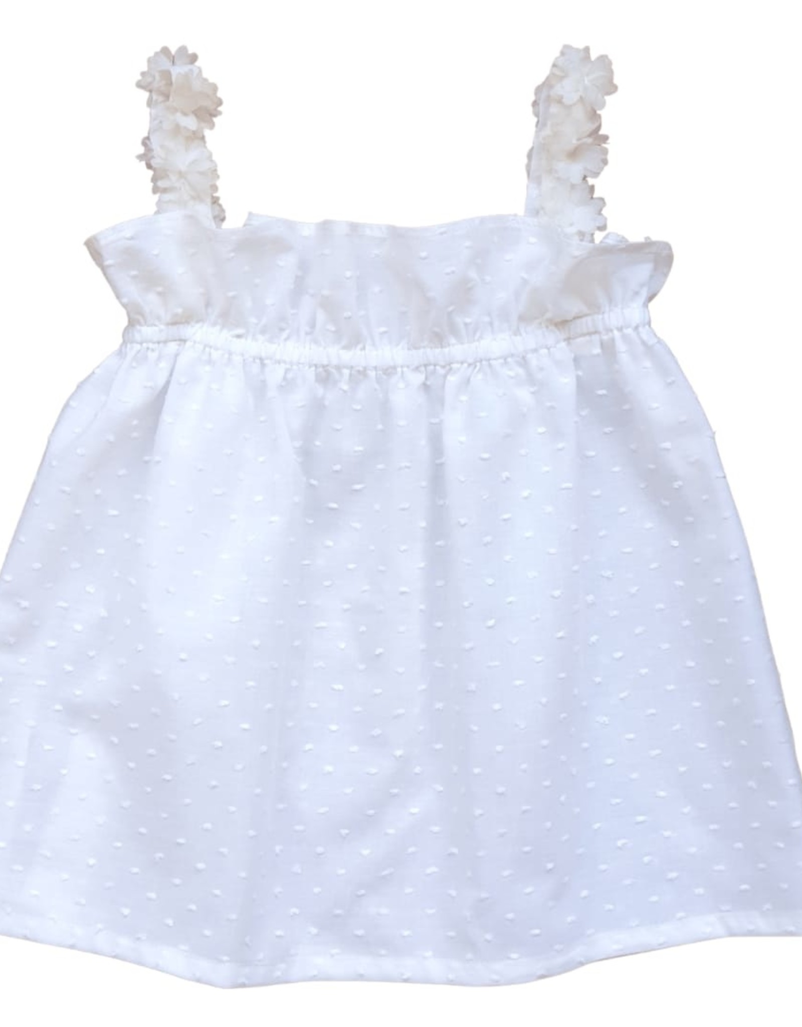 Camellia Boutique / Top Florence  - Ivory plumeti