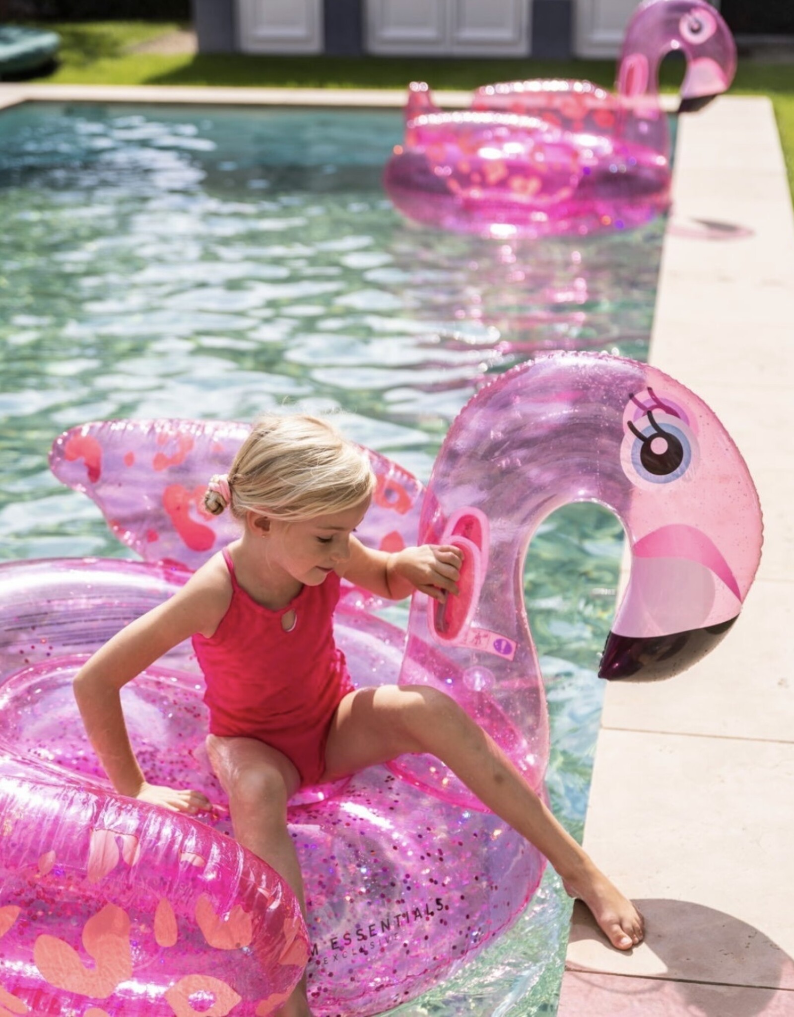 The Essentials Flamingo Neon Panterprint XL