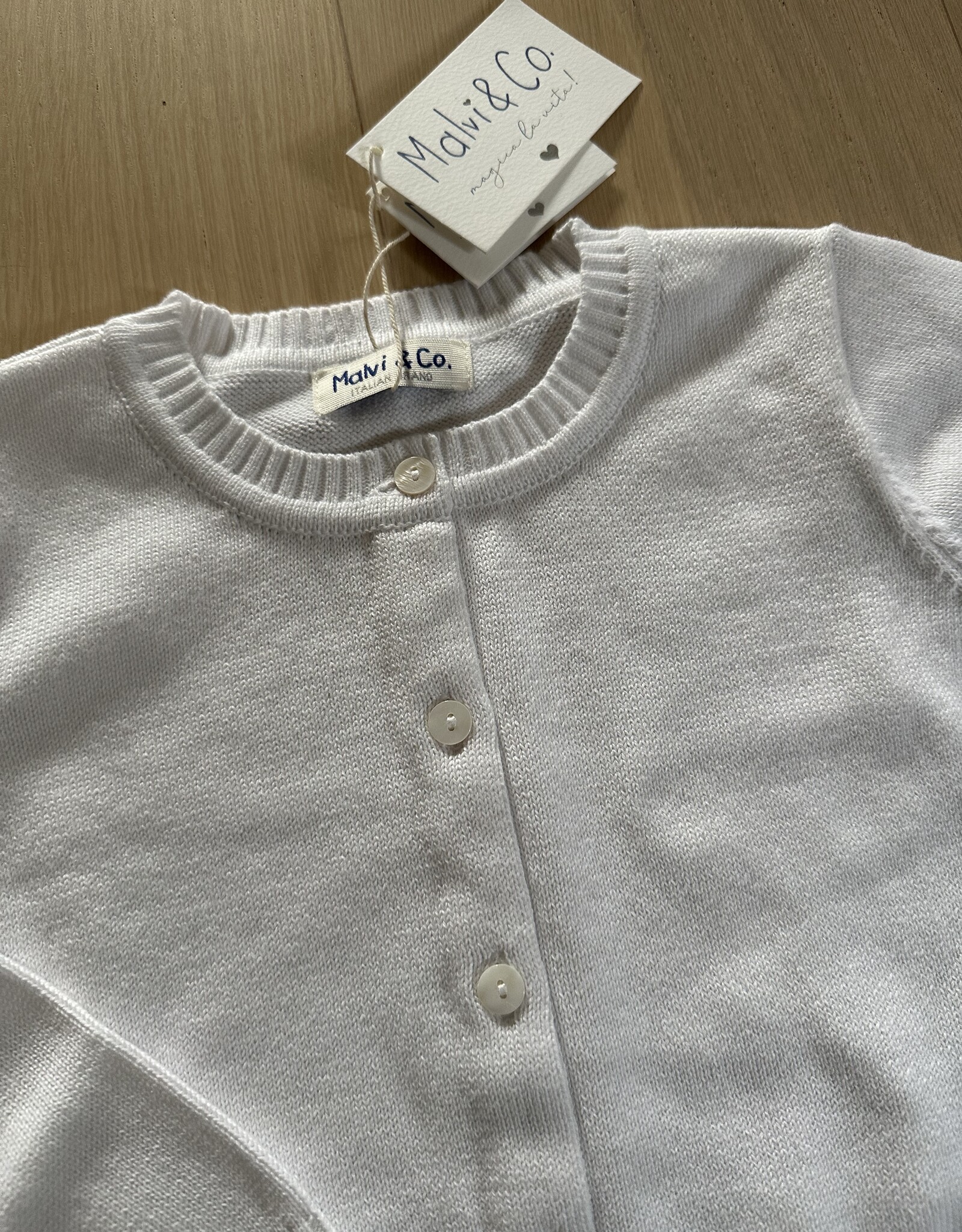Malvi & Co / Cardigan - Wit