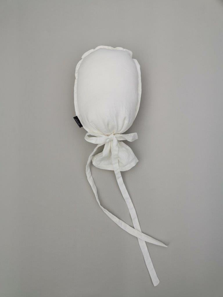 Wanddecoratie linnen ballon in de kleur wit - Julotti