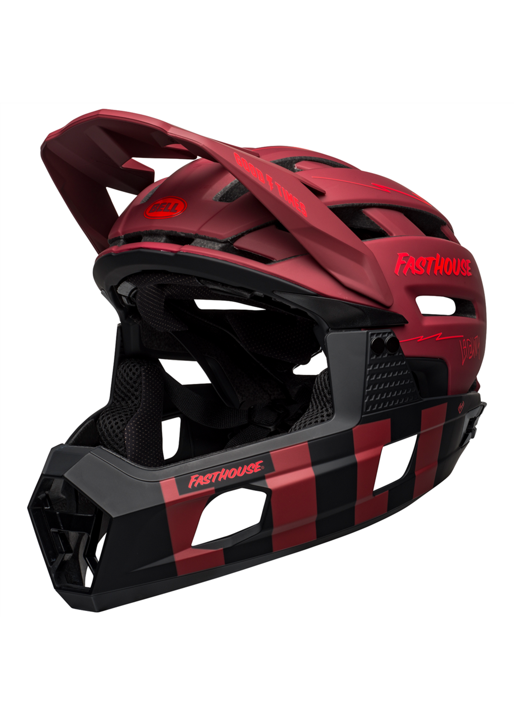 Bell Bell - casco Super Air R MIPS Spherical Fasthouse black/red