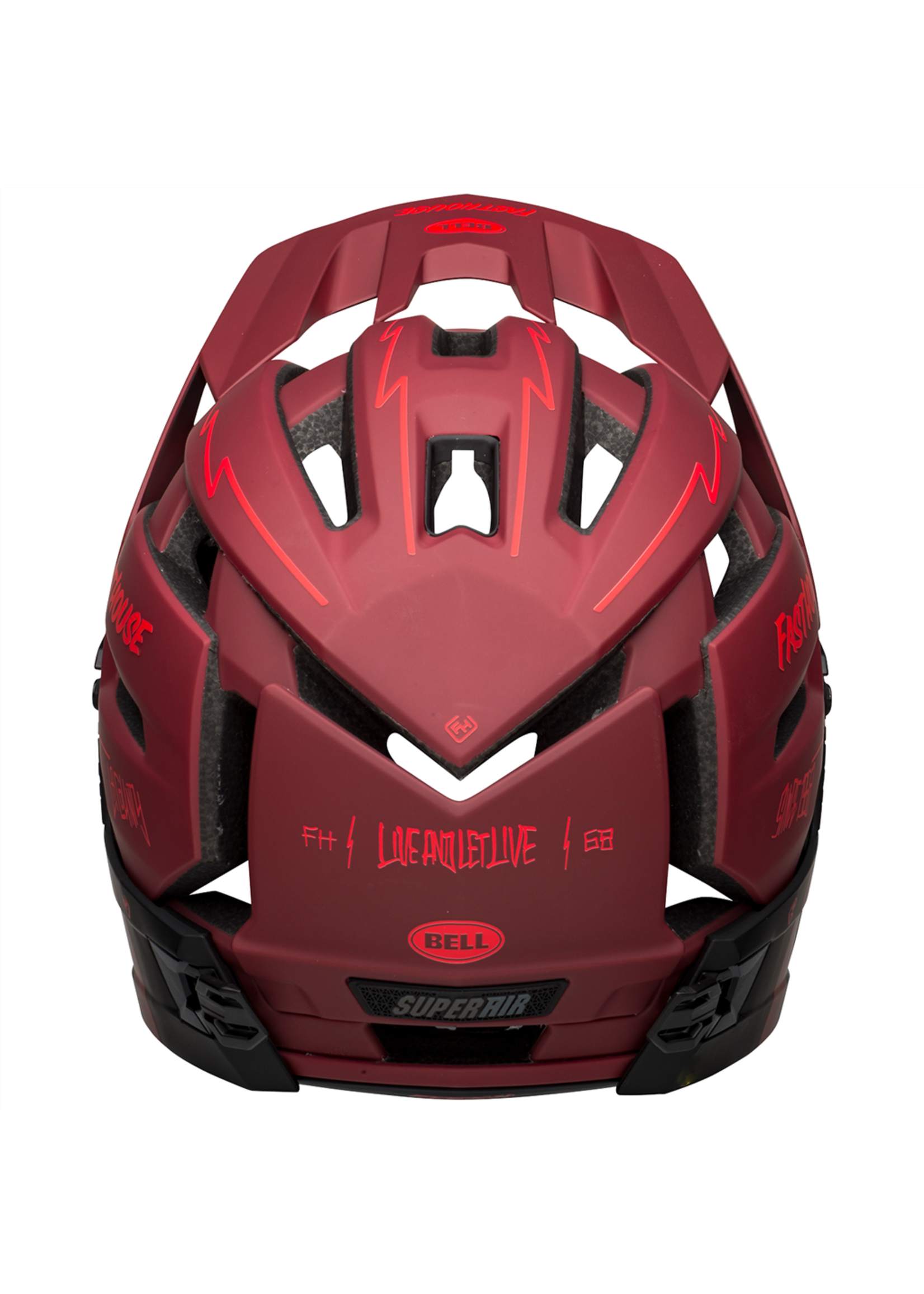 Bell Bell - casco Super Air R MIPS Spherical Fasthouse black/red