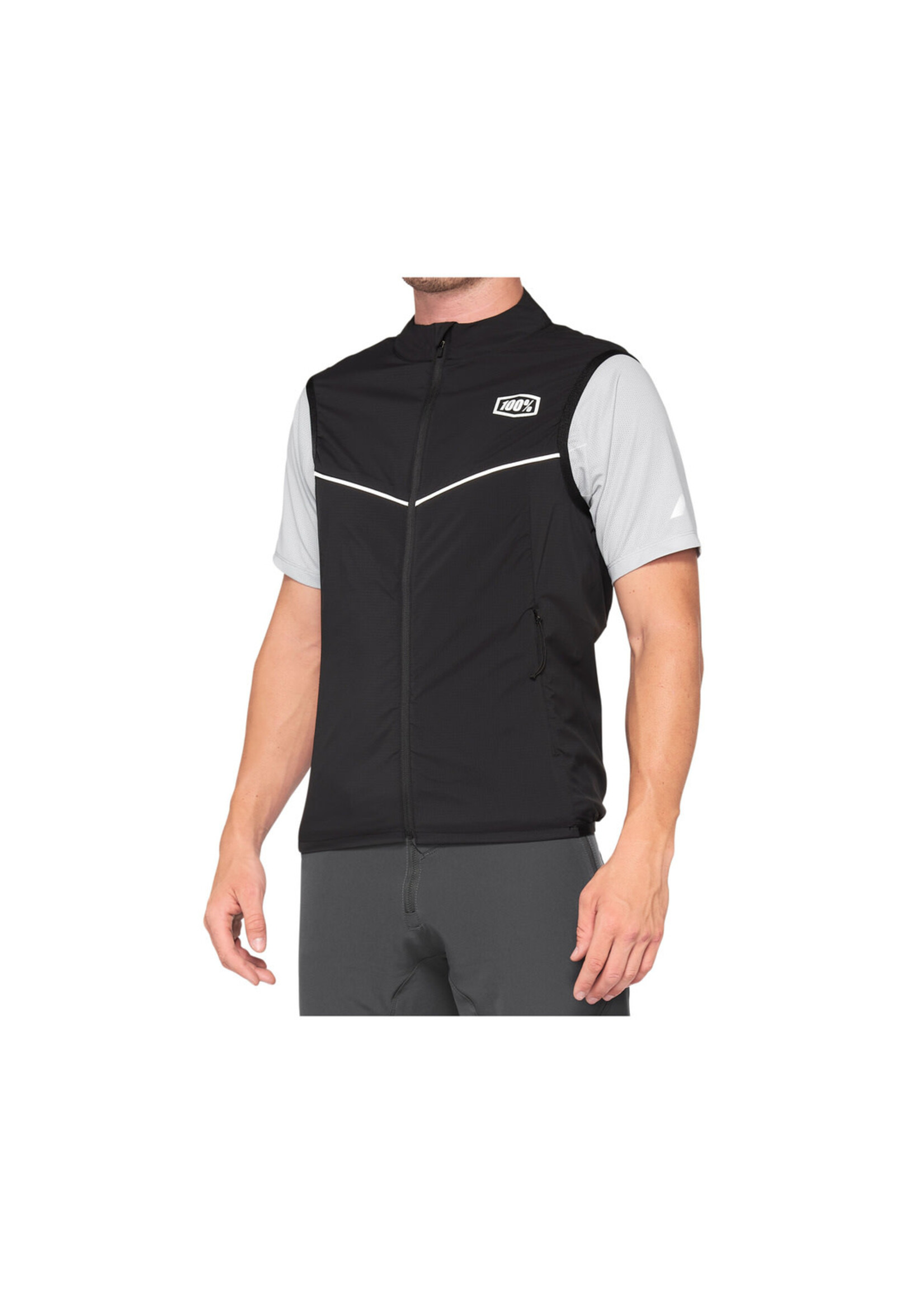 100% Corridor vest windbreaker black/nera senza manique