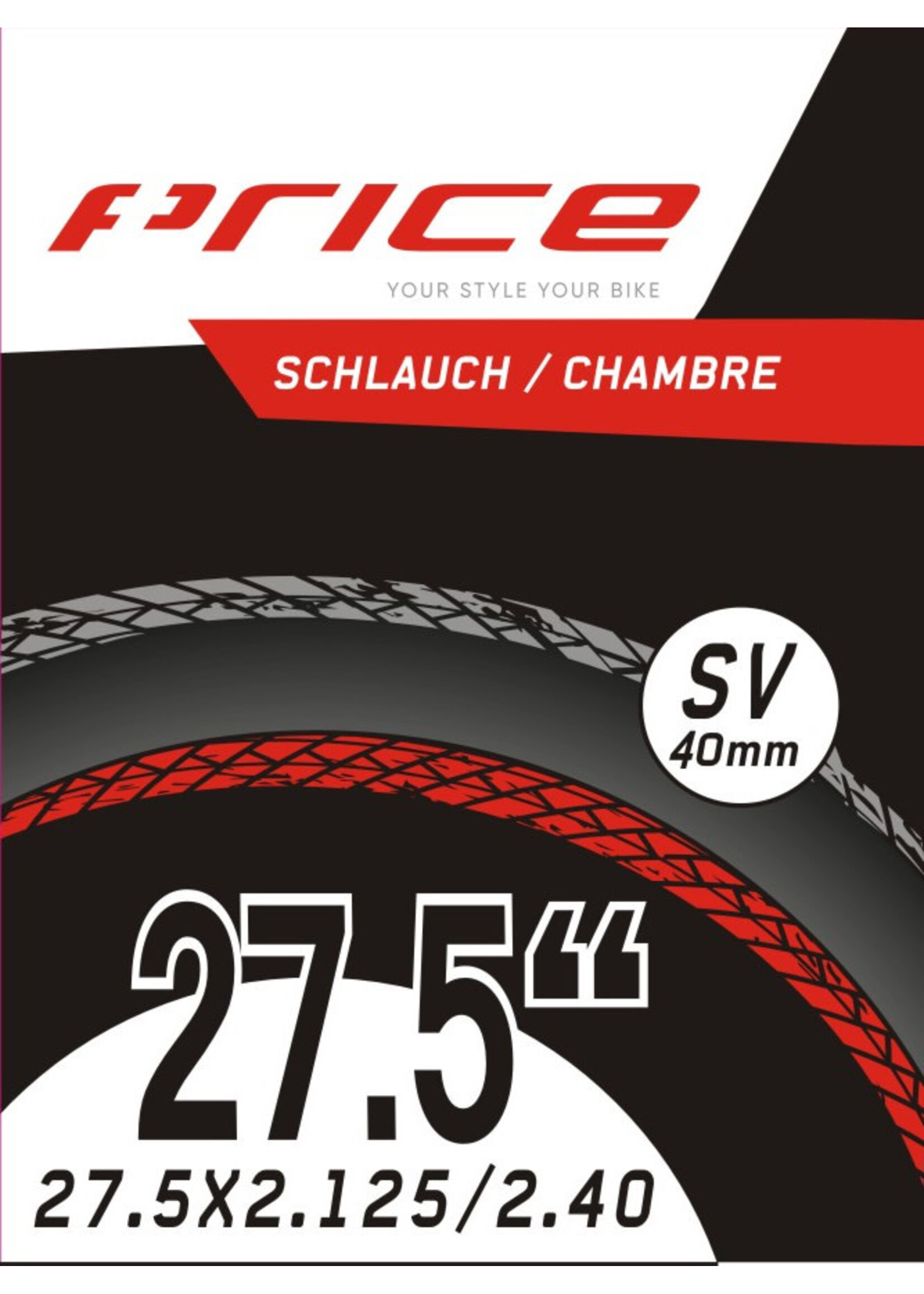 Price Price - Luftkammer SV 27.5x2.125/2.40